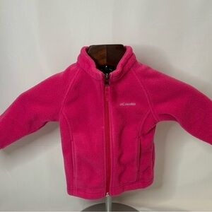 Baby Girl Hot Pink Columbia Fleece Jacket, size: 12-18 months